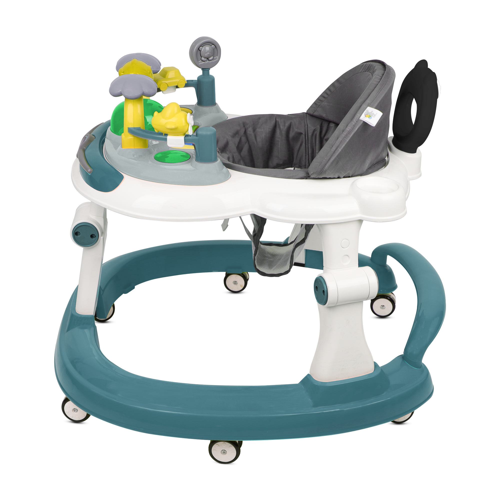 TEAL BABY WALKER WITH PUSH HANDLE